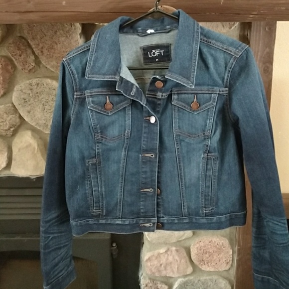 ann taylor loft denim jacket